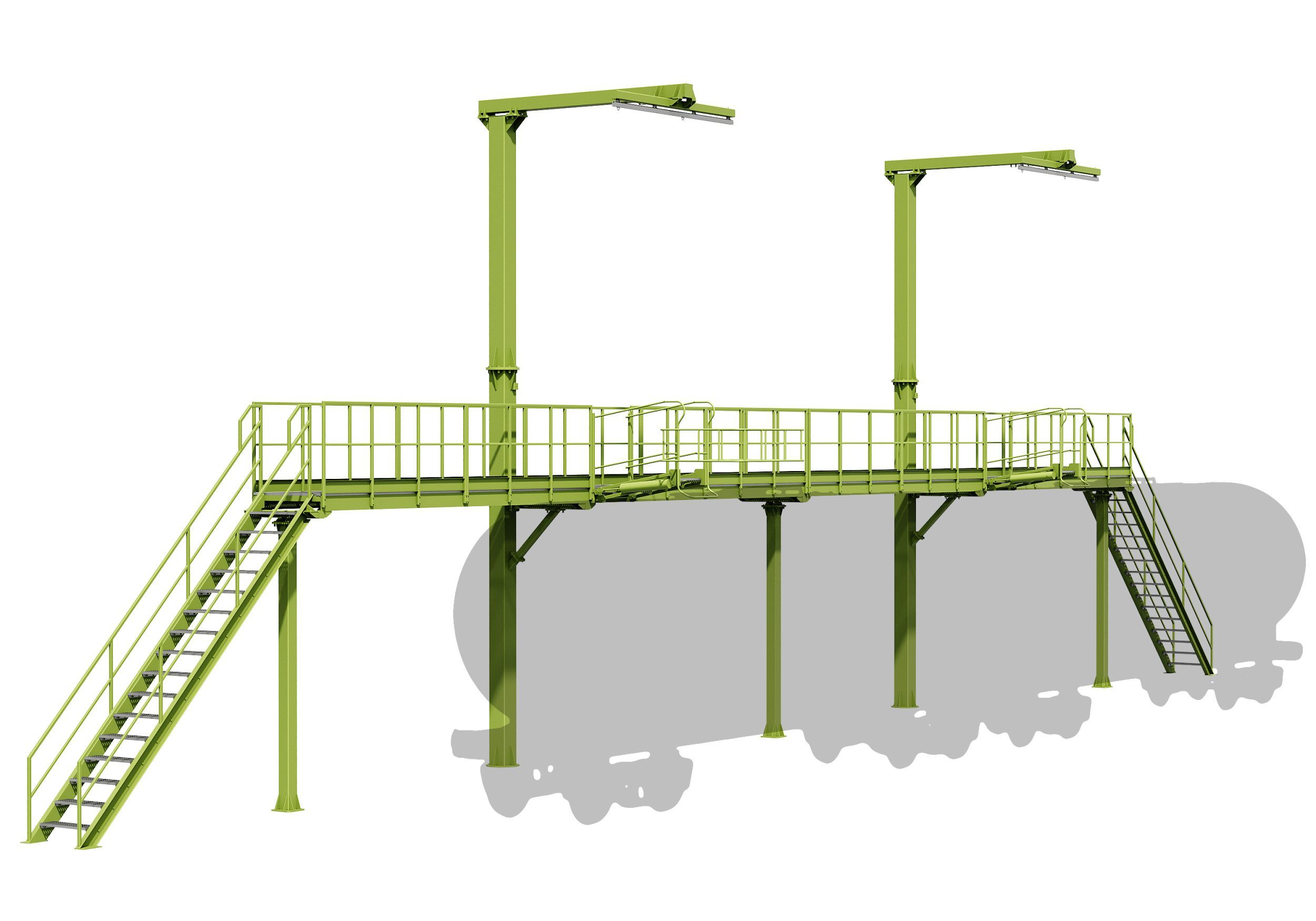Эстакады для обслуживания подвижного состава