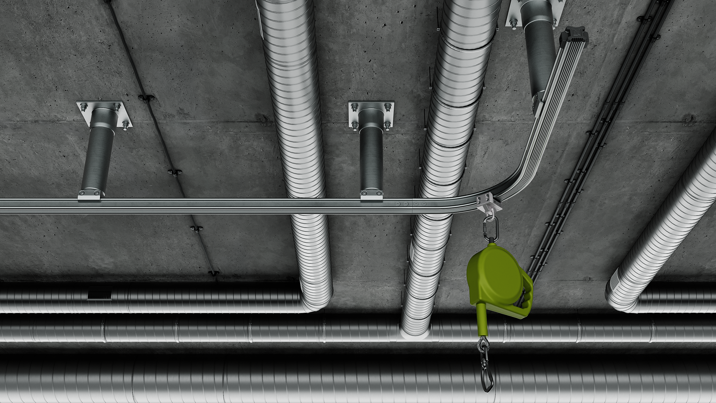 Анкерная линия горизонтальная жёсткая UNA