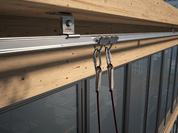 Анкерная линия жесткая горизонтальная H-RAIL Анкерная линия жесткая горизонтальная H-RAIL