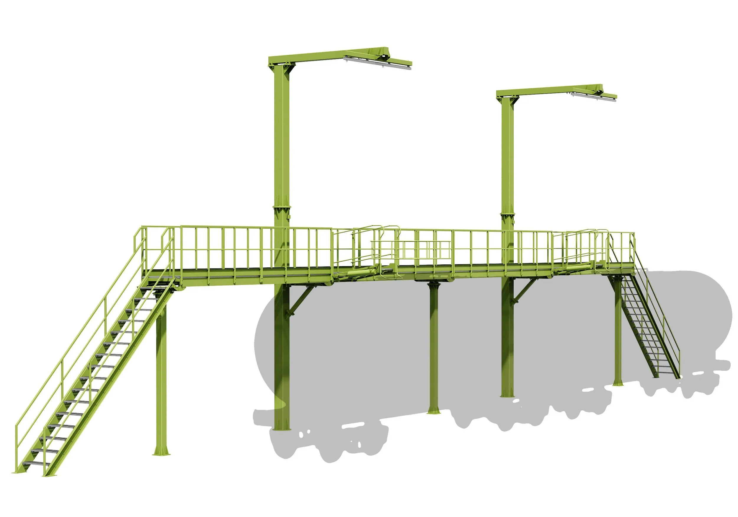 Эстакады для обслуживания подвижного состава