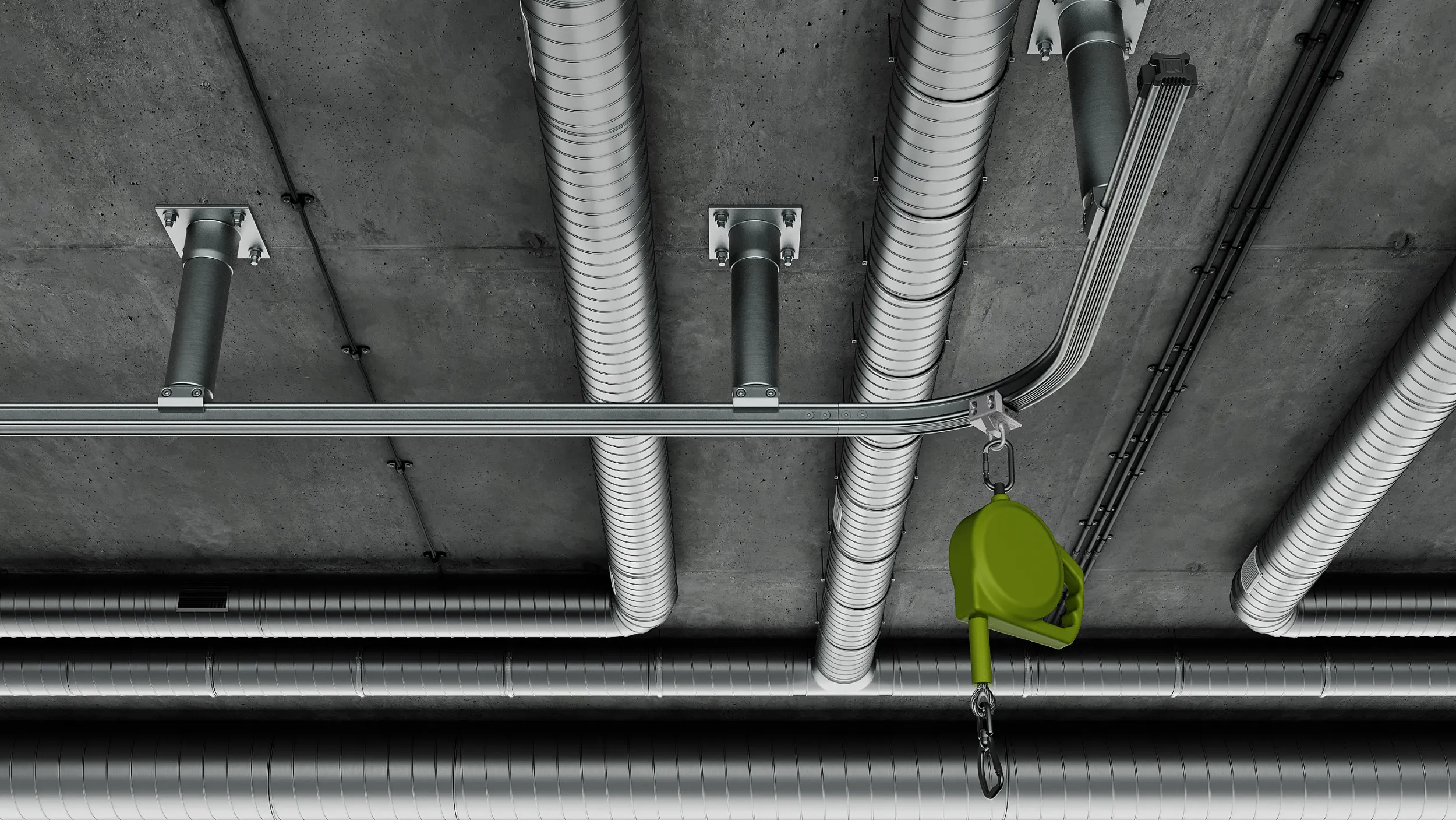 Анкерная линия горизонтальная жёсткая UNA